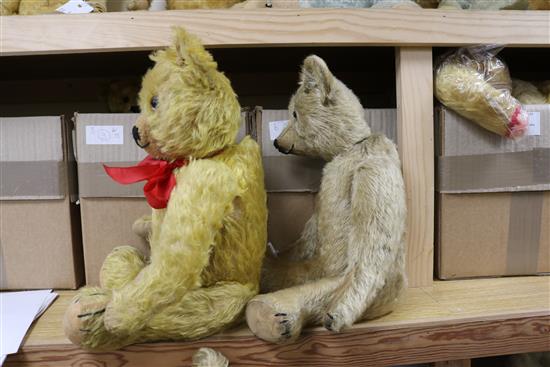 A 1920s English bear and one other tallest 16in.